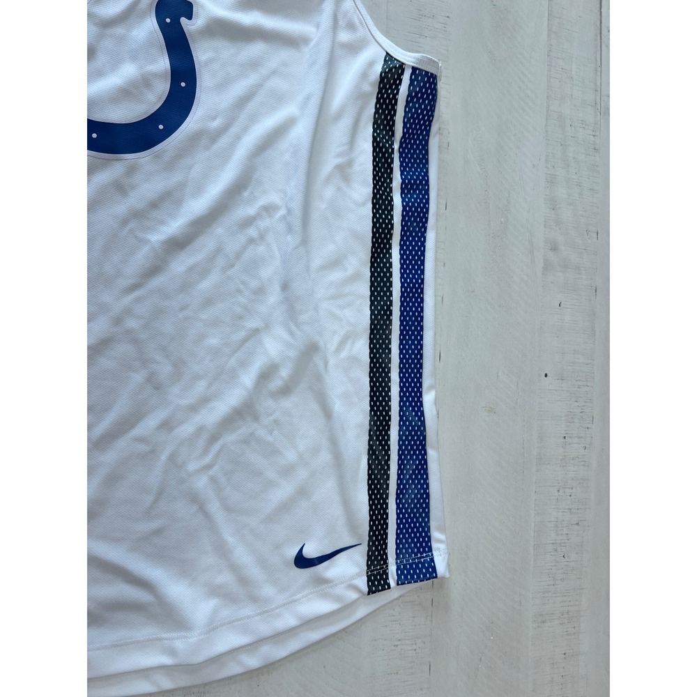 Nike Indianapolis Colts Womens Dri-FIT Tank Top White NFL Team Apparel Large - Picture 5 of 7